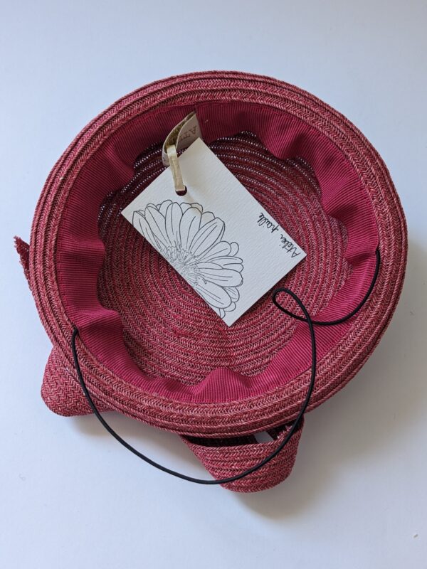 bibi rond rose détail de l'interieur